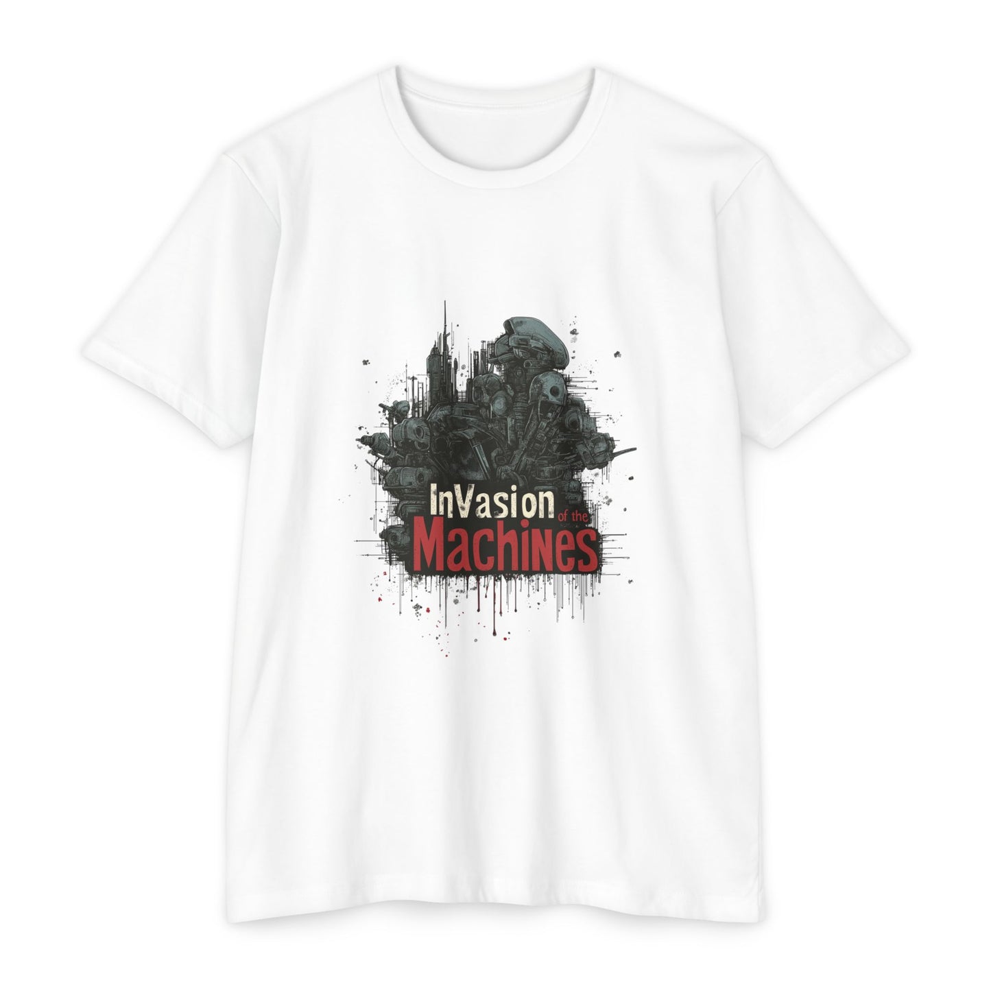 Invasion Machines: Unisex T-Shirt, Graphic Tee for Sci-Fi Fans, Casual Everyday Wear, Gift for Movie Lovers, Perfect for Summer