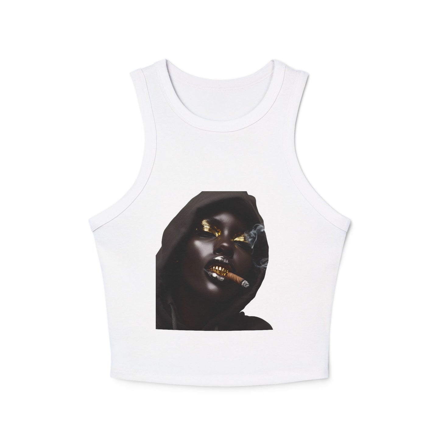Up in Smoke: Women's Micro Rib Racer Tank Top