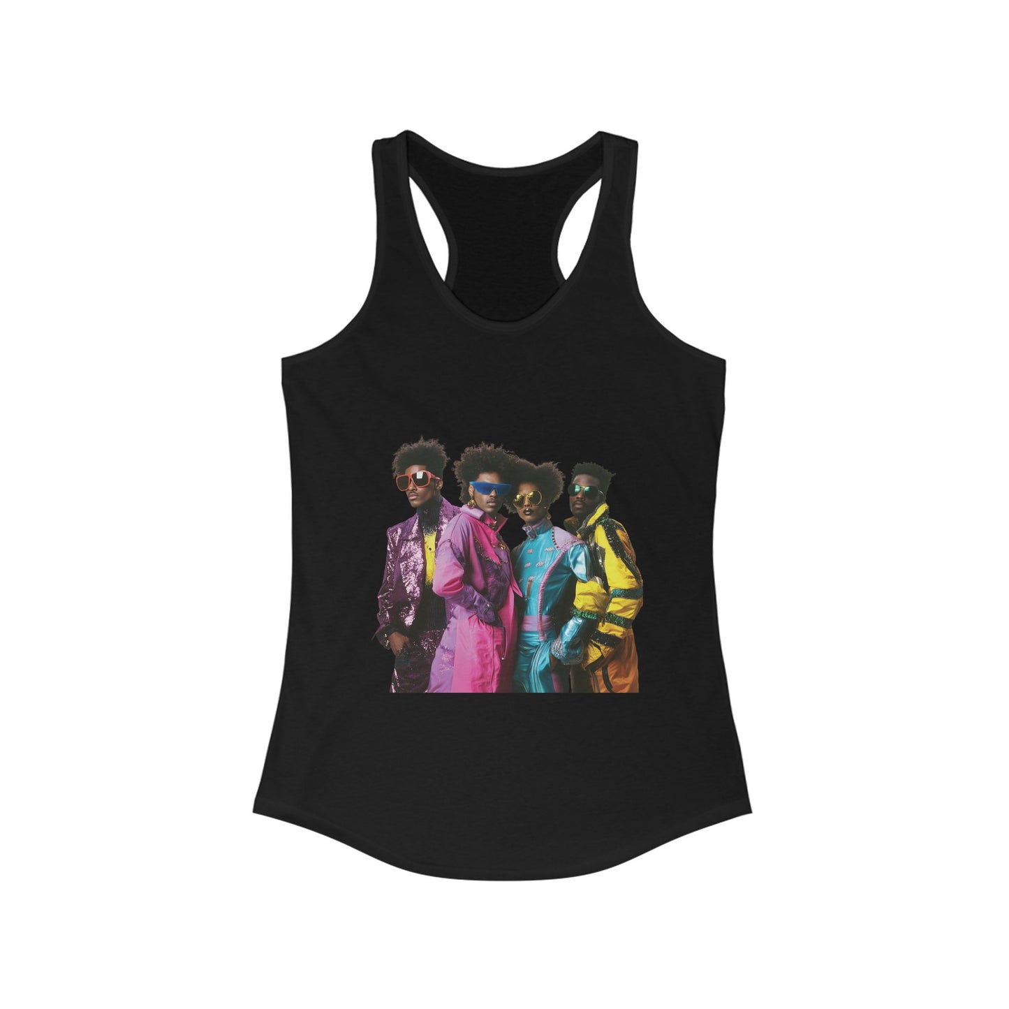 Retro Vibe Racerback Tank Top - Perfect for Summer Celebrations