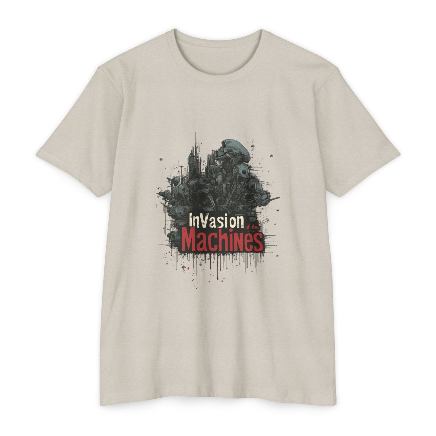 Invasion Machines: Unisex T-Shirt, Graphic Tee for Sci-Fi Fans, Casual Everyday Wear, Gift for Movie Lovers, Perfect for Summer
