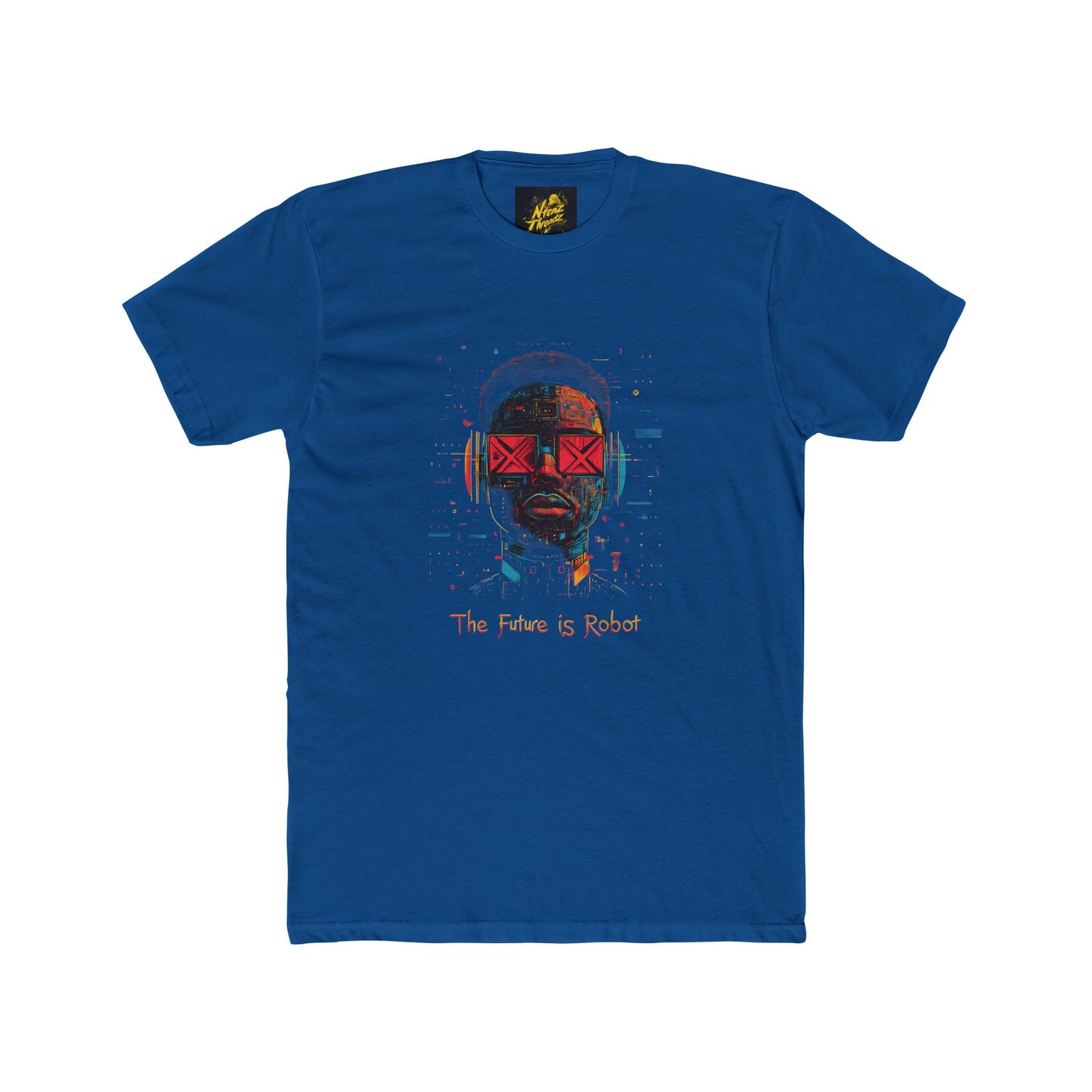 The Future is Robots: Unisex Graphic Tee with Ntenz Threadz Design, Casual Fashion; Gift for Birthdays, Holidays, Everyday Wear, Lounge, Unique Style