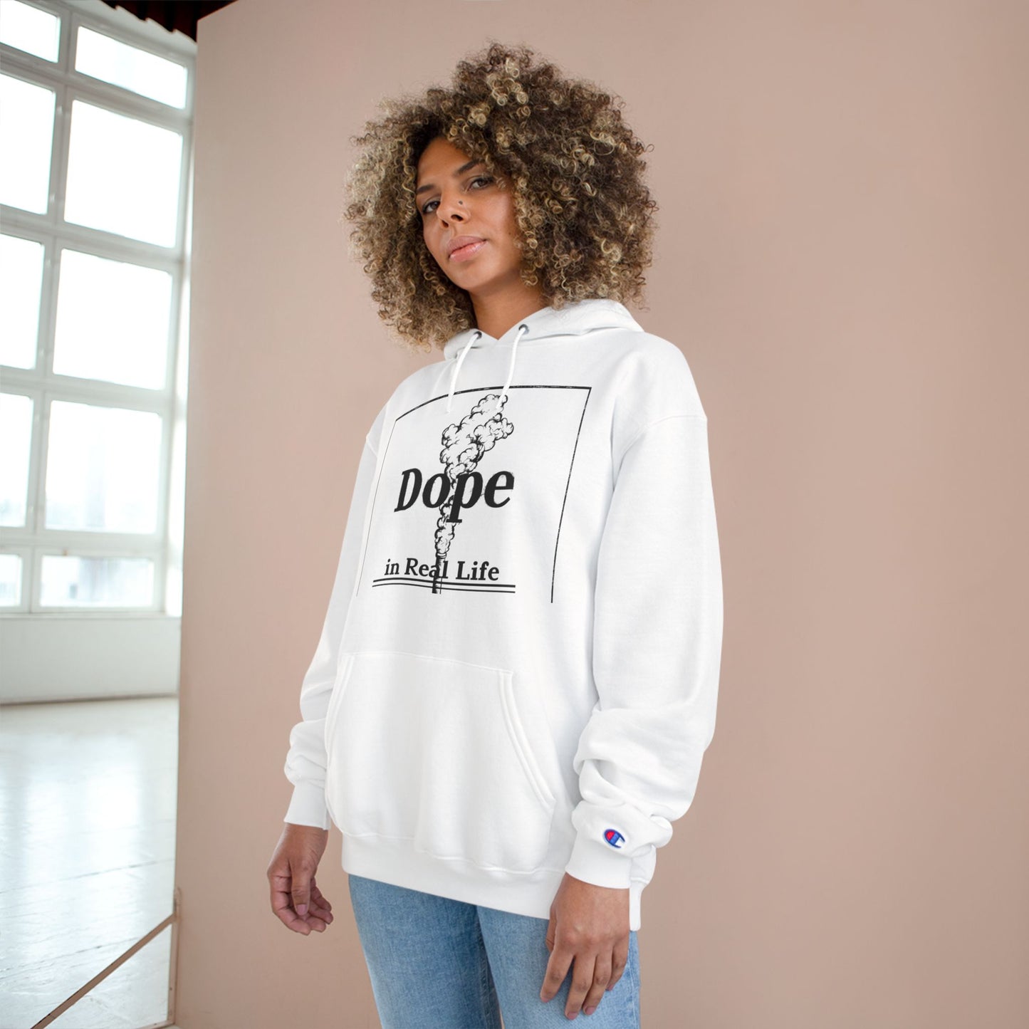 Dope in Real Life Champion Hoodie | Trendy Streetwear for Urban Lifestyle