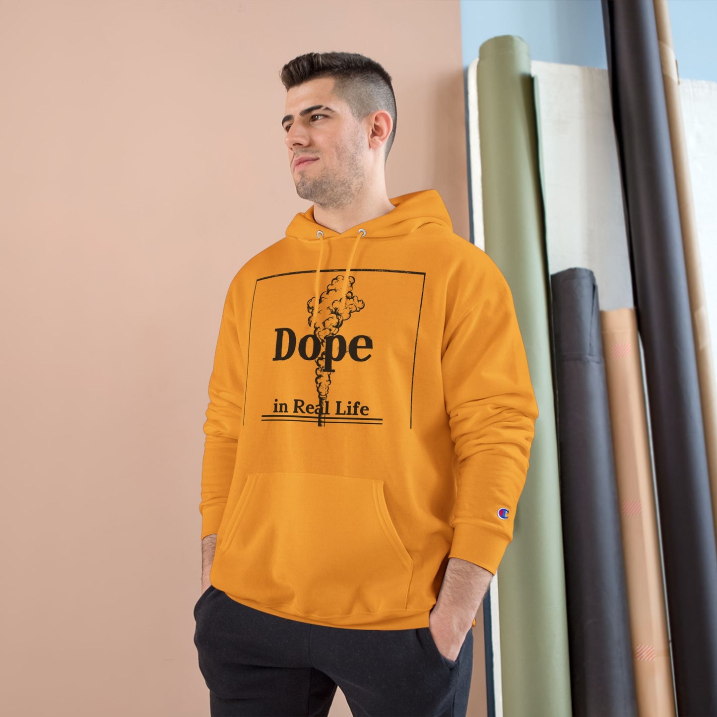 Dope in Real Life Champion Hoodie | Trendy Streetwear for Urban Lifestyle
