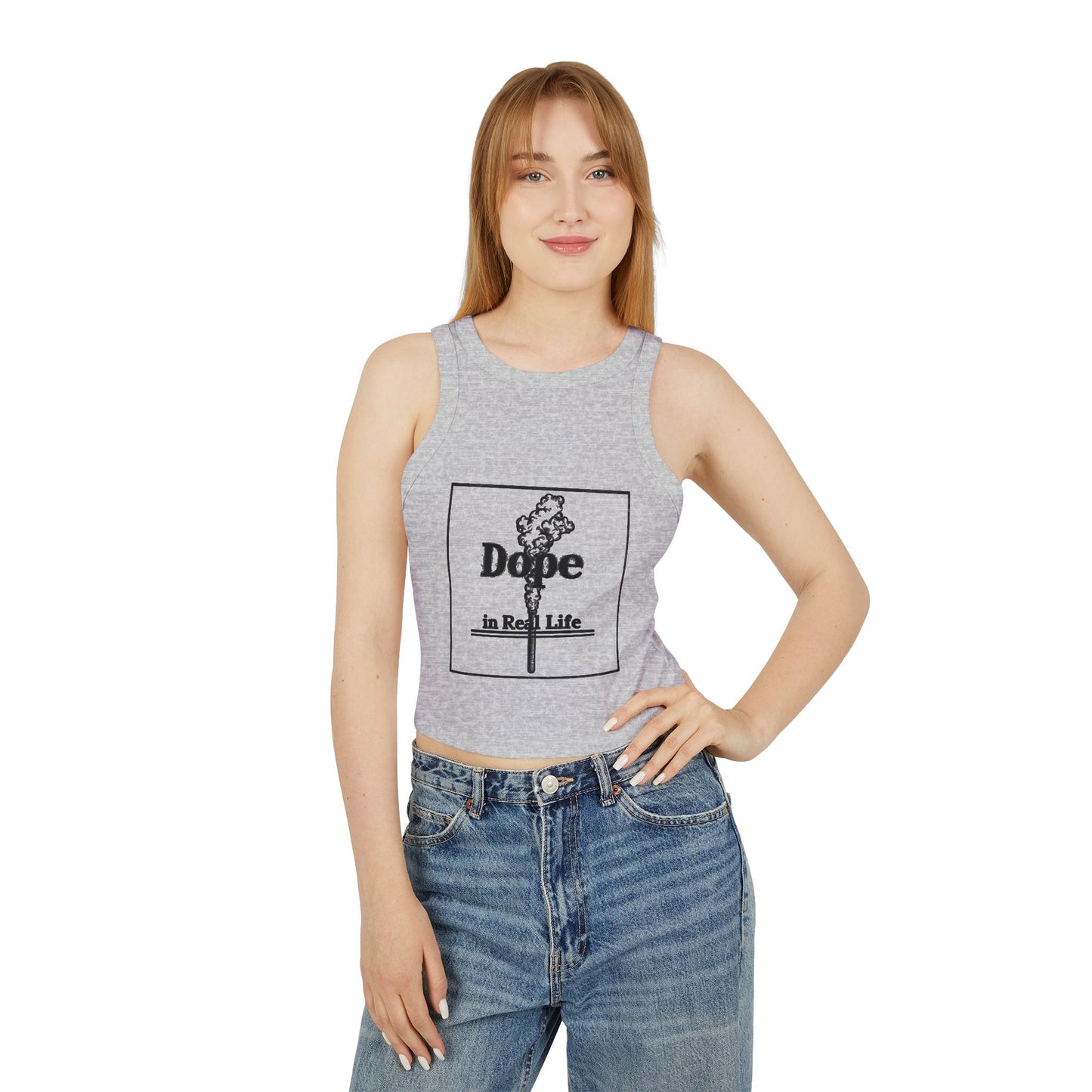 Tank Top - Dope in Real Life - Women's Micro Rib Racer