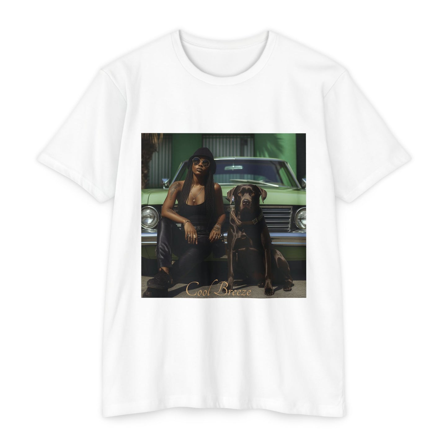 Cool Breeze: Unisex Retro Graphic Tee, Vintage Style Shirt, Casual Wear, Summer Fashion