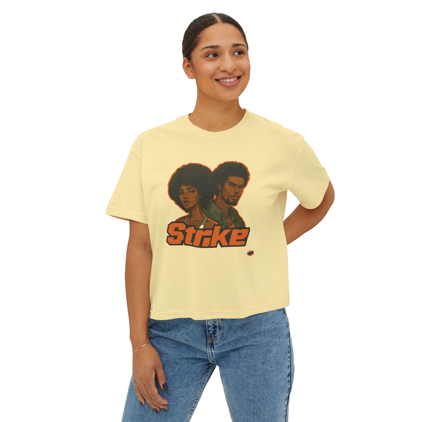 Strike 2: Retro Graphic Women's Boxy Tee