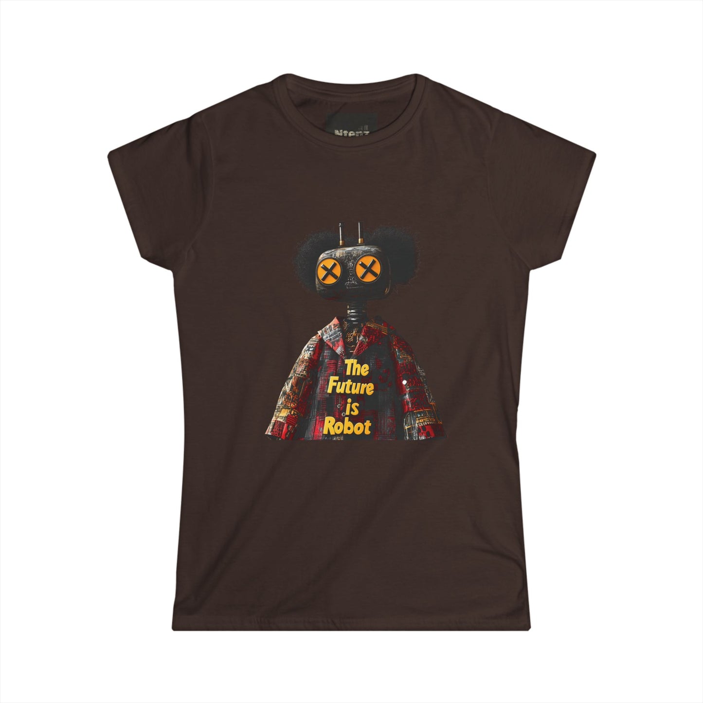 The Future is Robot: Women's Tee Casual Wear, Gifts, Graphic T-Shirt, Trendy Top, Statement Shirt