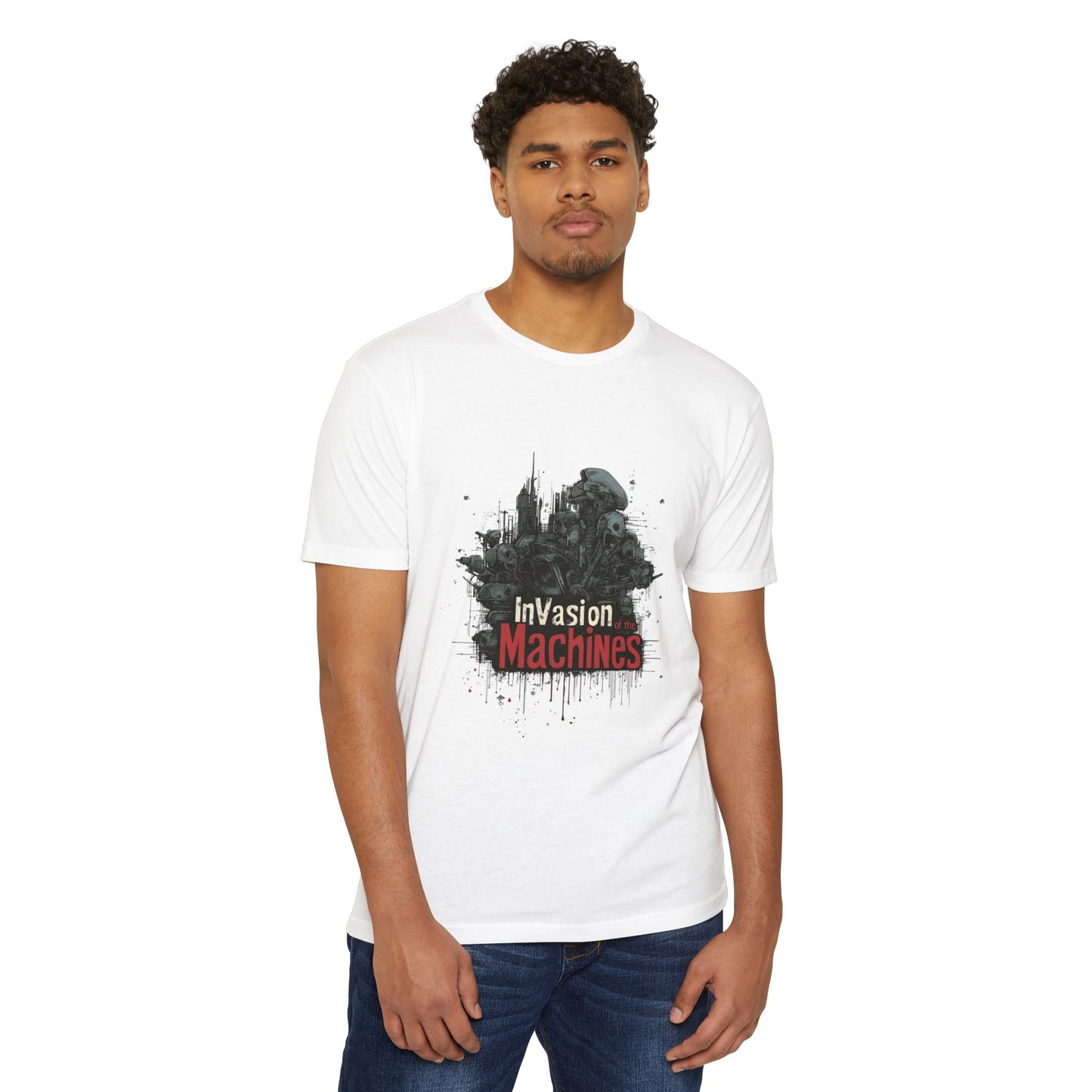 Invasion Machines: Unisex T-Shirt, Graphic Tee for Sci-Fi Fans, Casual Everyday Wear, Gift for Movie Lovers, Perfect for Summer