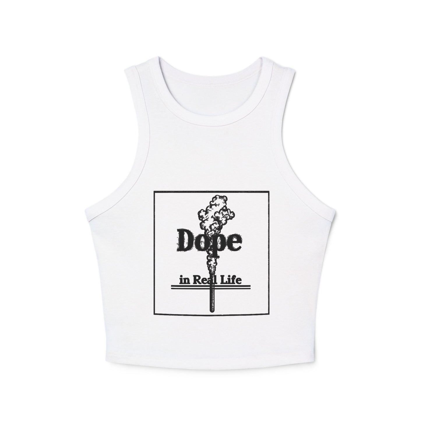 Tank Top - Dope in Real Life - Women's Micro Rib Racer