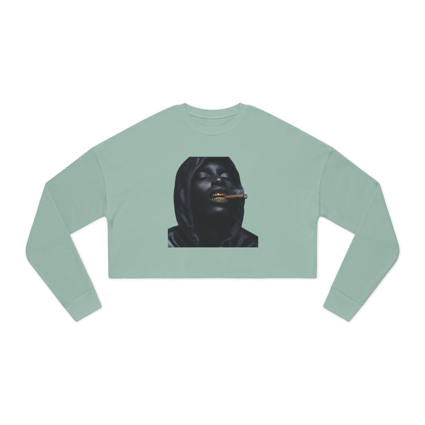 Up in Smoke: Women's Cropped Sweatshirt