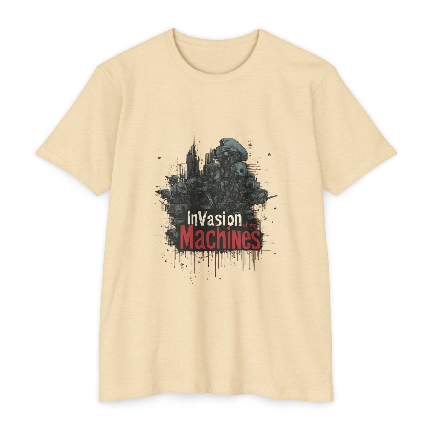 Invasion Machines: Unisex T-Shirt, Graphic Tee for Sci-Fi Fans, Casual Everyday Wear, Gift for Movie Lovers, Perfect for Summer