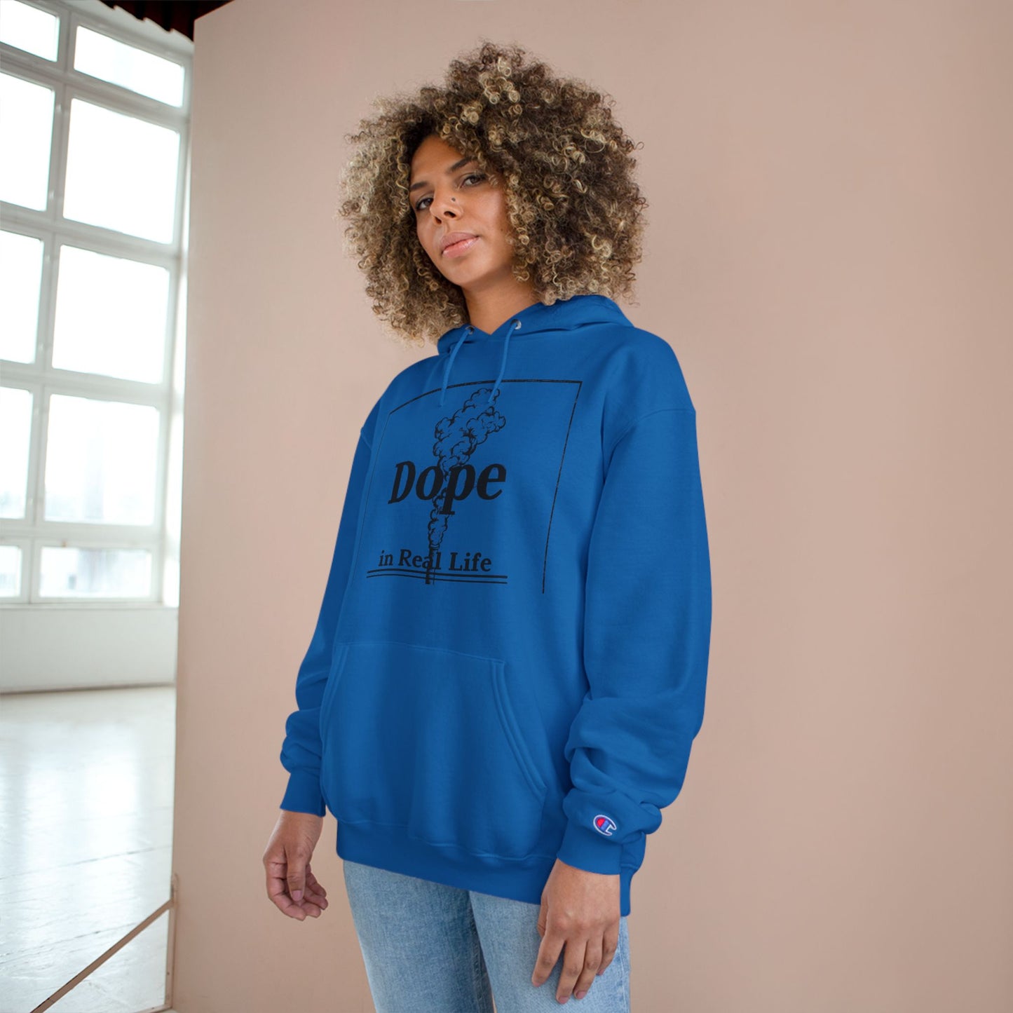 Dope in Real Life Champion Hoodie | Trendy Streetwear for Urban Lifestyle