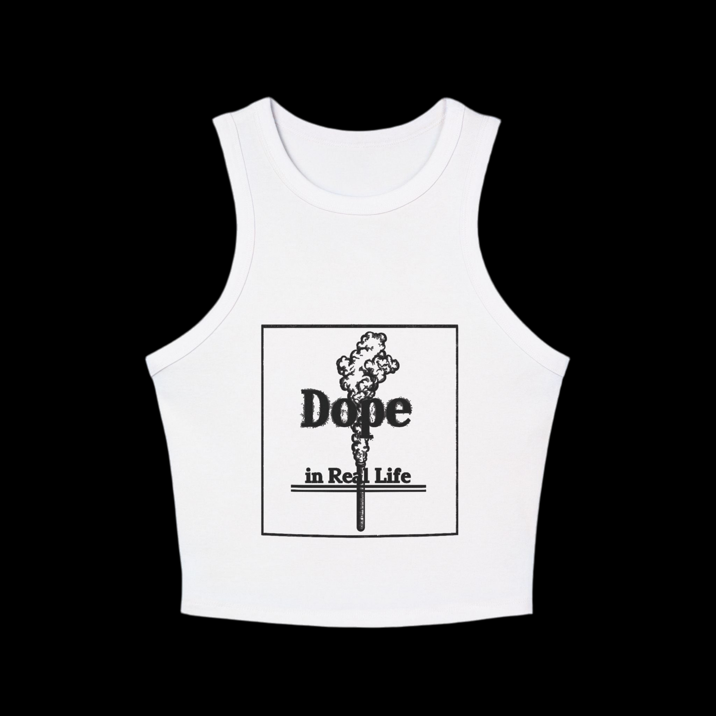 Tank Top - Dope in Real Life - Women's Micro Rib Racer