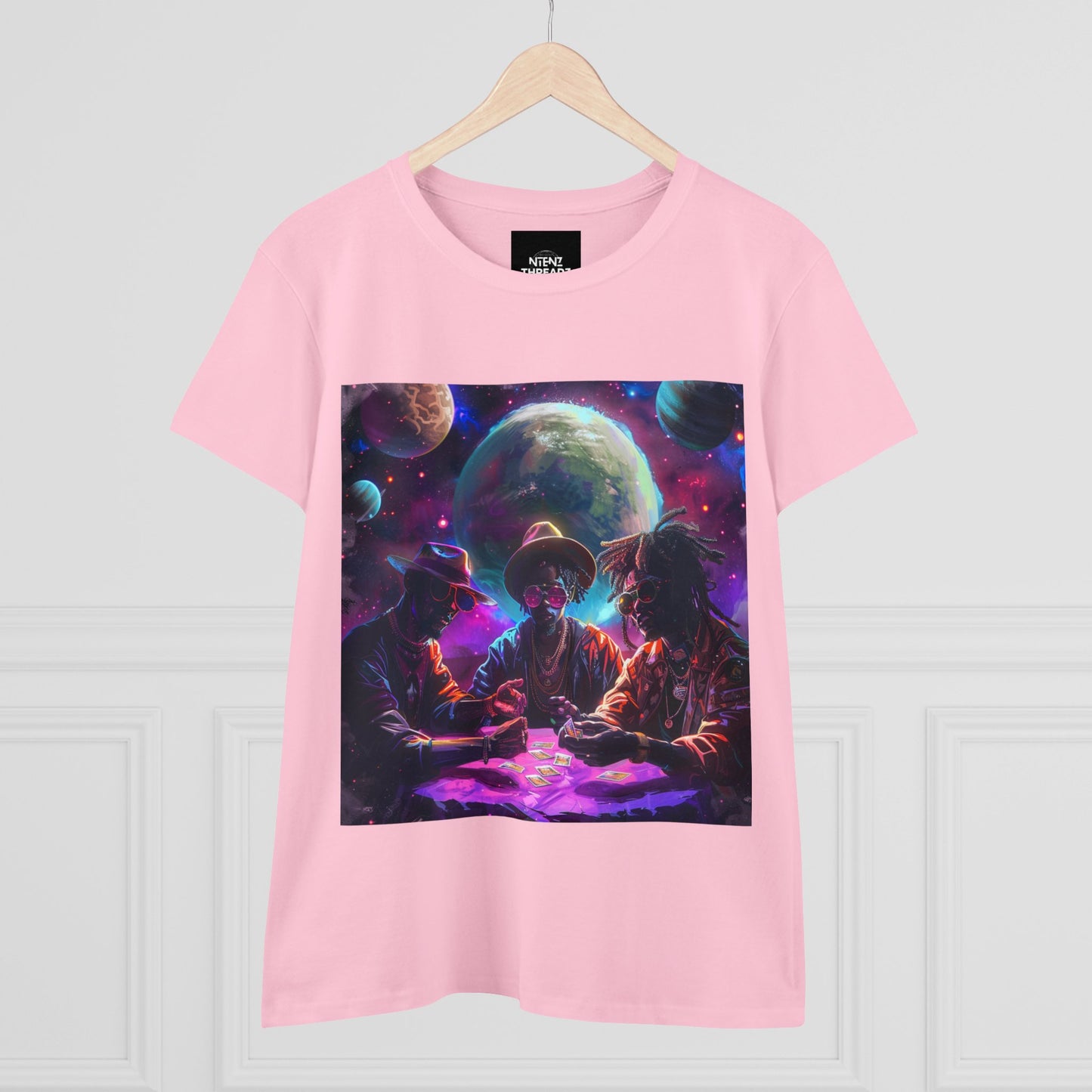 Cosmic Wager: Women's Midweight Cotton Tee