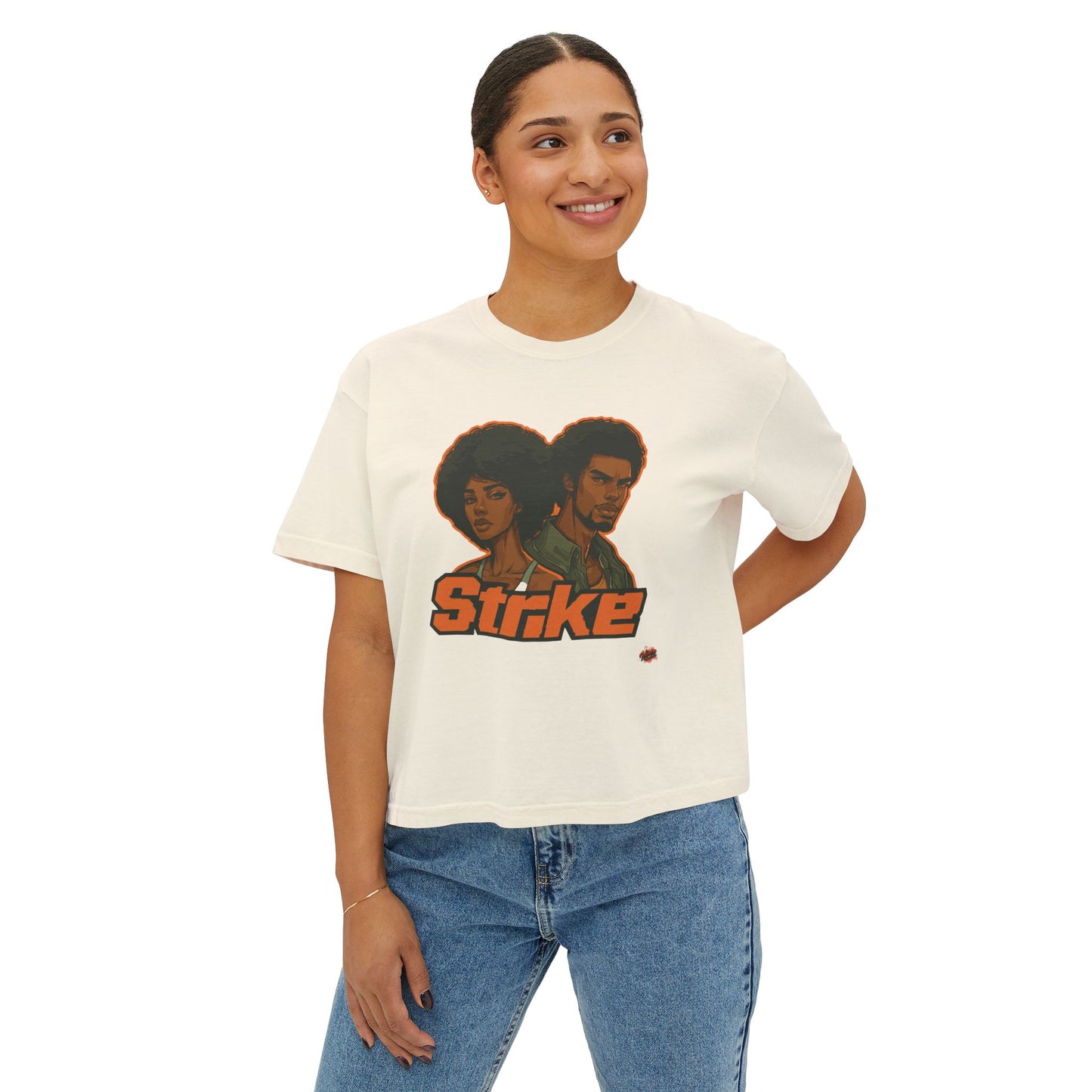 Strike 2: Retro Graphic Women's Boxy Tee