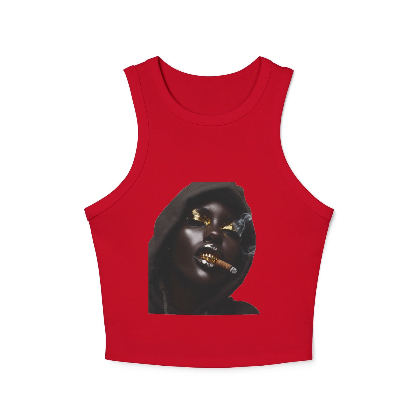 Up in Smoke: Women's Micro Rib Racer Tank Top