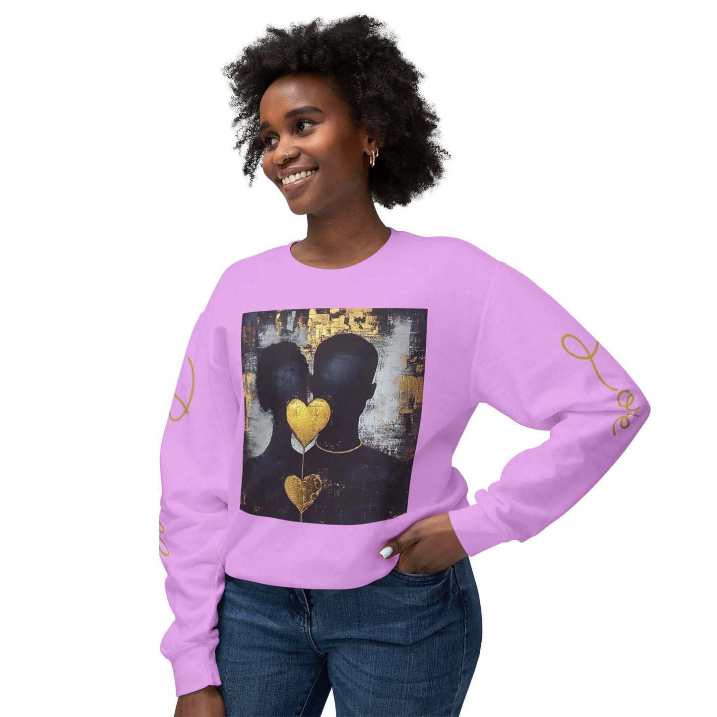 Boundless love: Unisex Lightweight Crewneck Sweatshirt