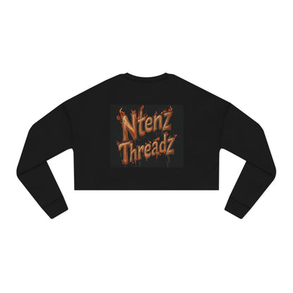 "Dope in Life" = Stylish Women's Cropped Sweatshirt