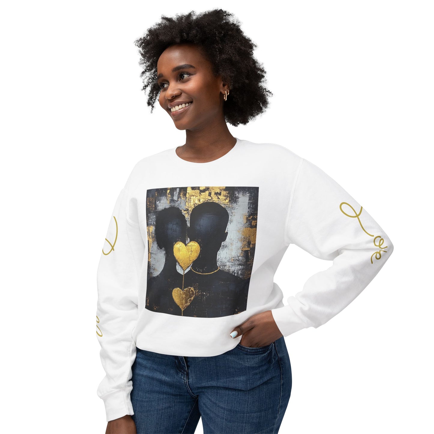 Boundless love: Unisex Lightweight Crewneck Sweatshirt