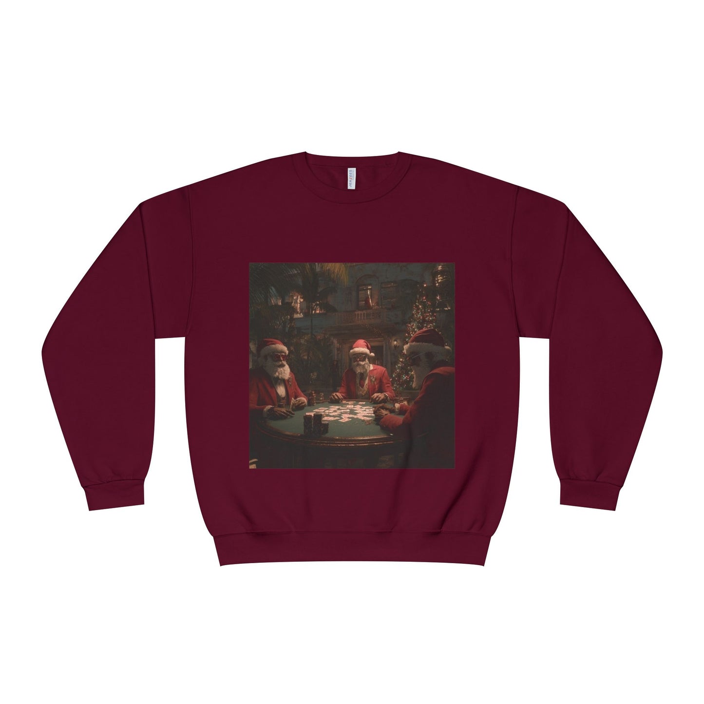 Santa Card Game Holiday Sweater