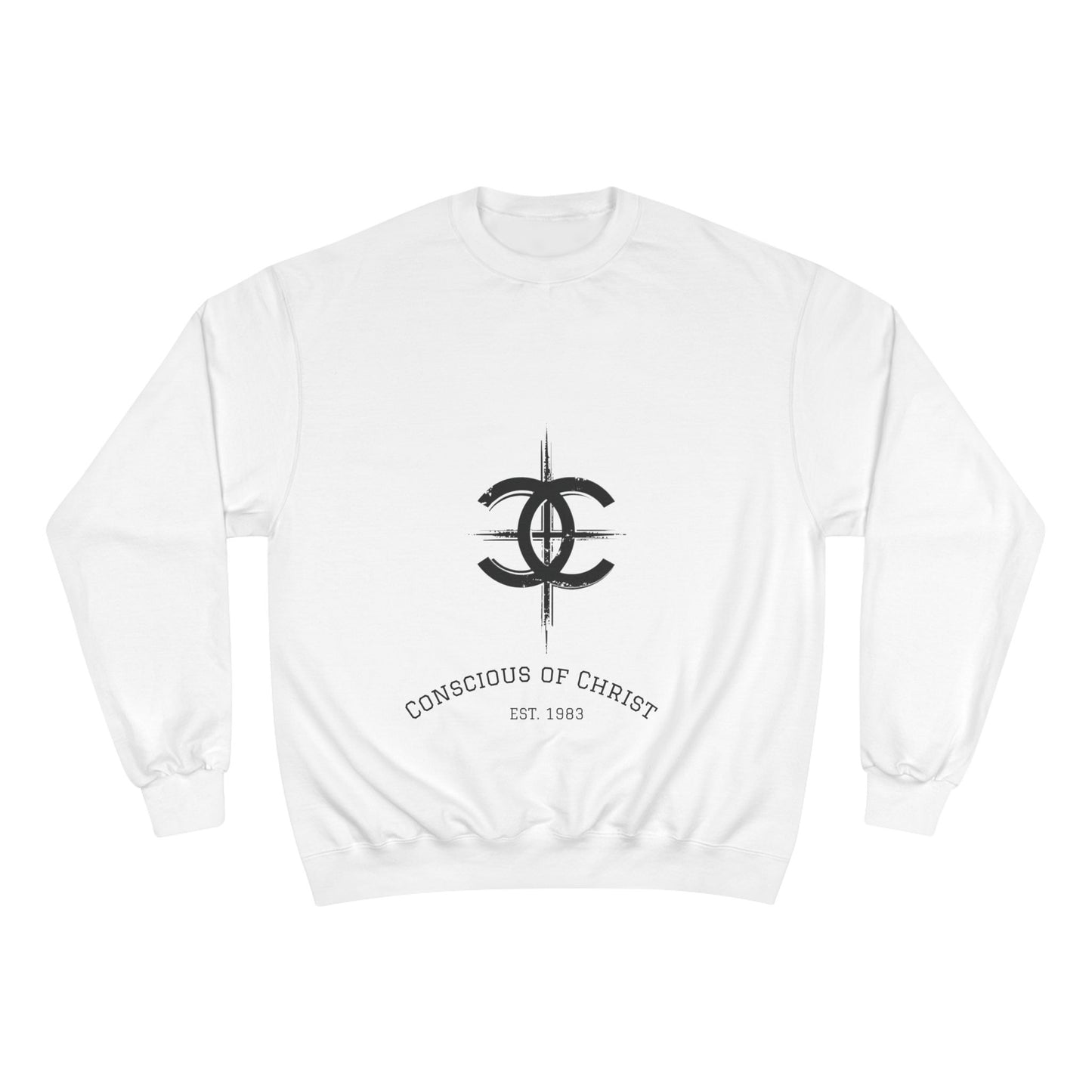 Conscious of Christ Champion Sweatshirt - Faith-Inspired Apparel