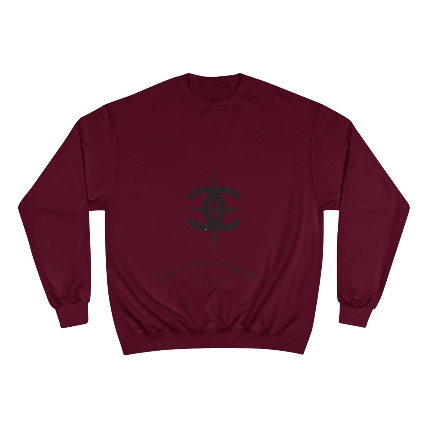 Conscious of Christ Champion Sweatshirt - Faith-Inspired Apparel