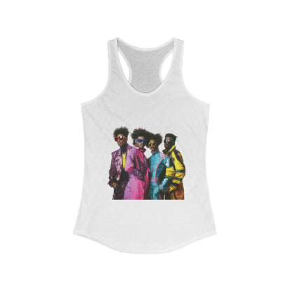 Retro Vibe Racerback Tank Top - Perfect for Summer Celebrations