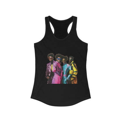 Retro Vibe Racerback Tank Top - Perfect for Summer Celebrations