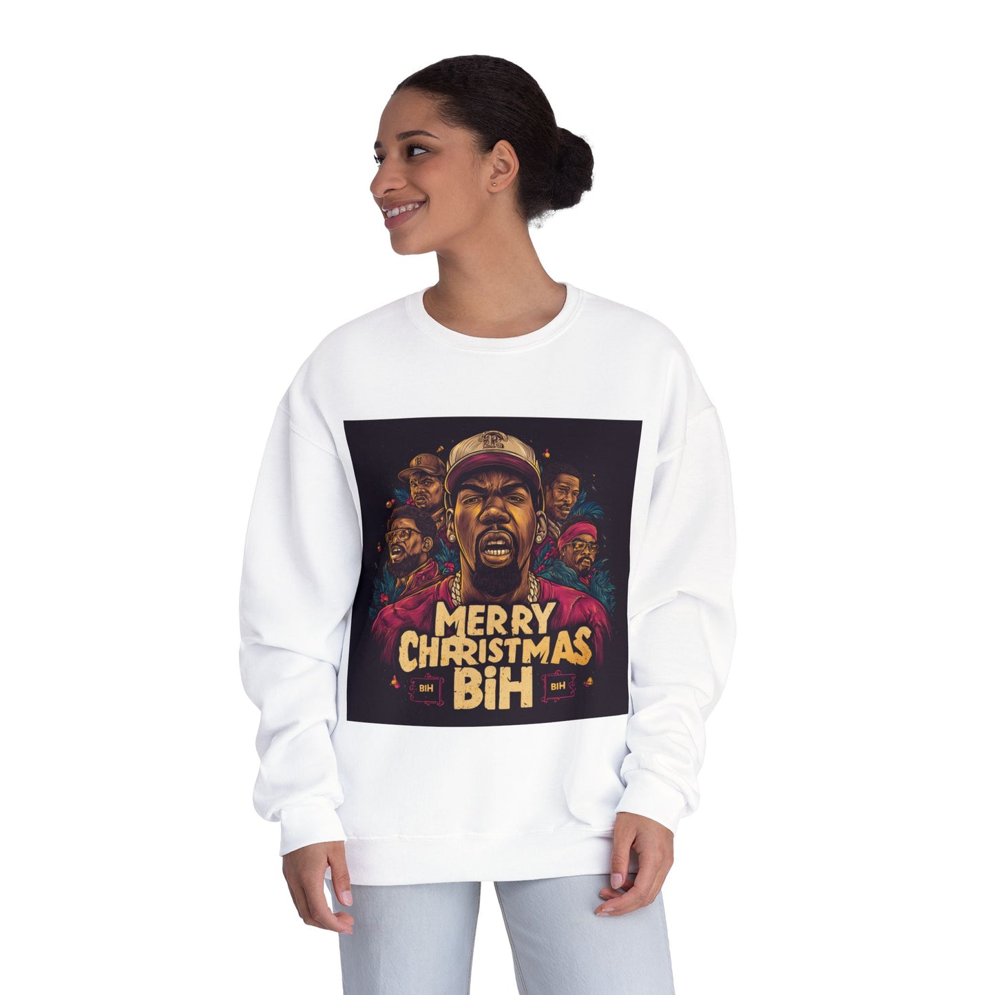 Merry Christmas Bih Sweatshirt —  Crewneck