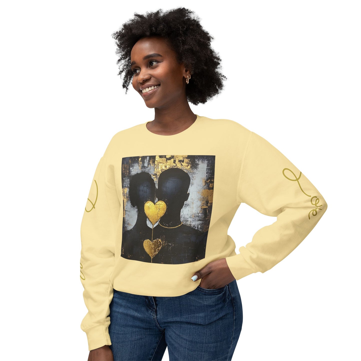 Boundless love: Unisex Lightweight Crewneck Sweatshirt