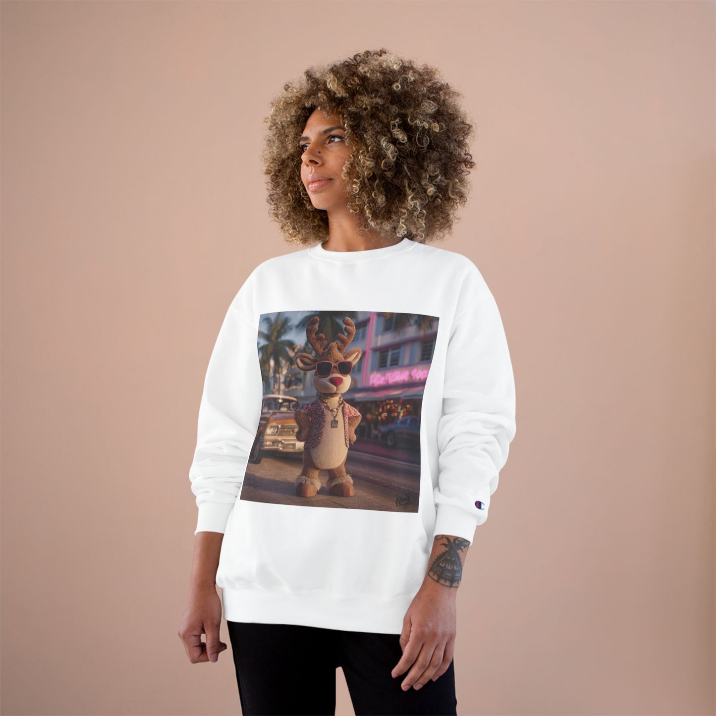 Christmas in Miami  Champion Sweatshirt