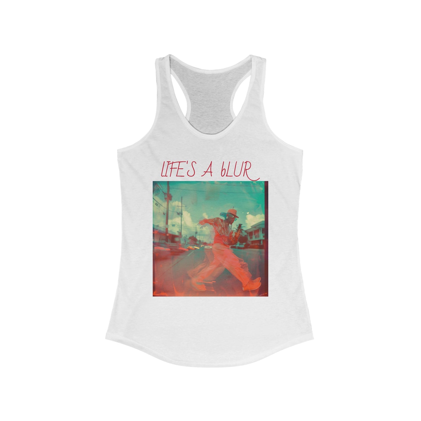 Life's a Blur: Women's Ideal Racerback Tank