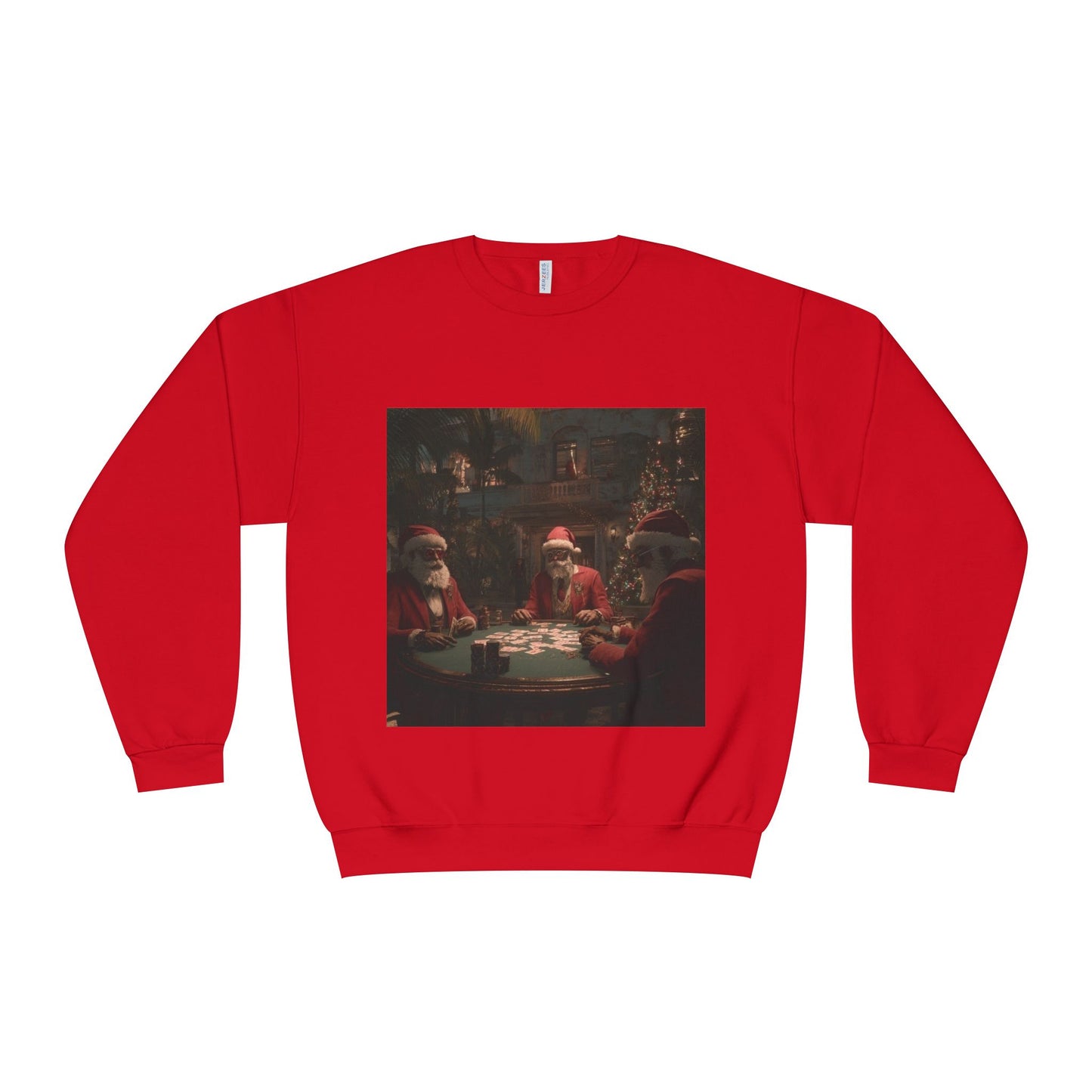 Santa Card Game Holiday Sweater