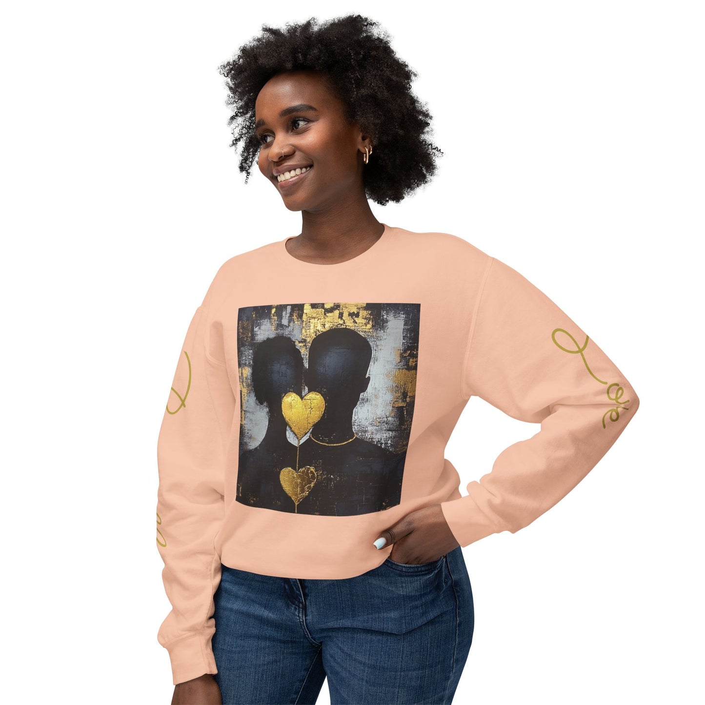 Boundless love: Unisex Lightweight Crewneck Sweatshirt