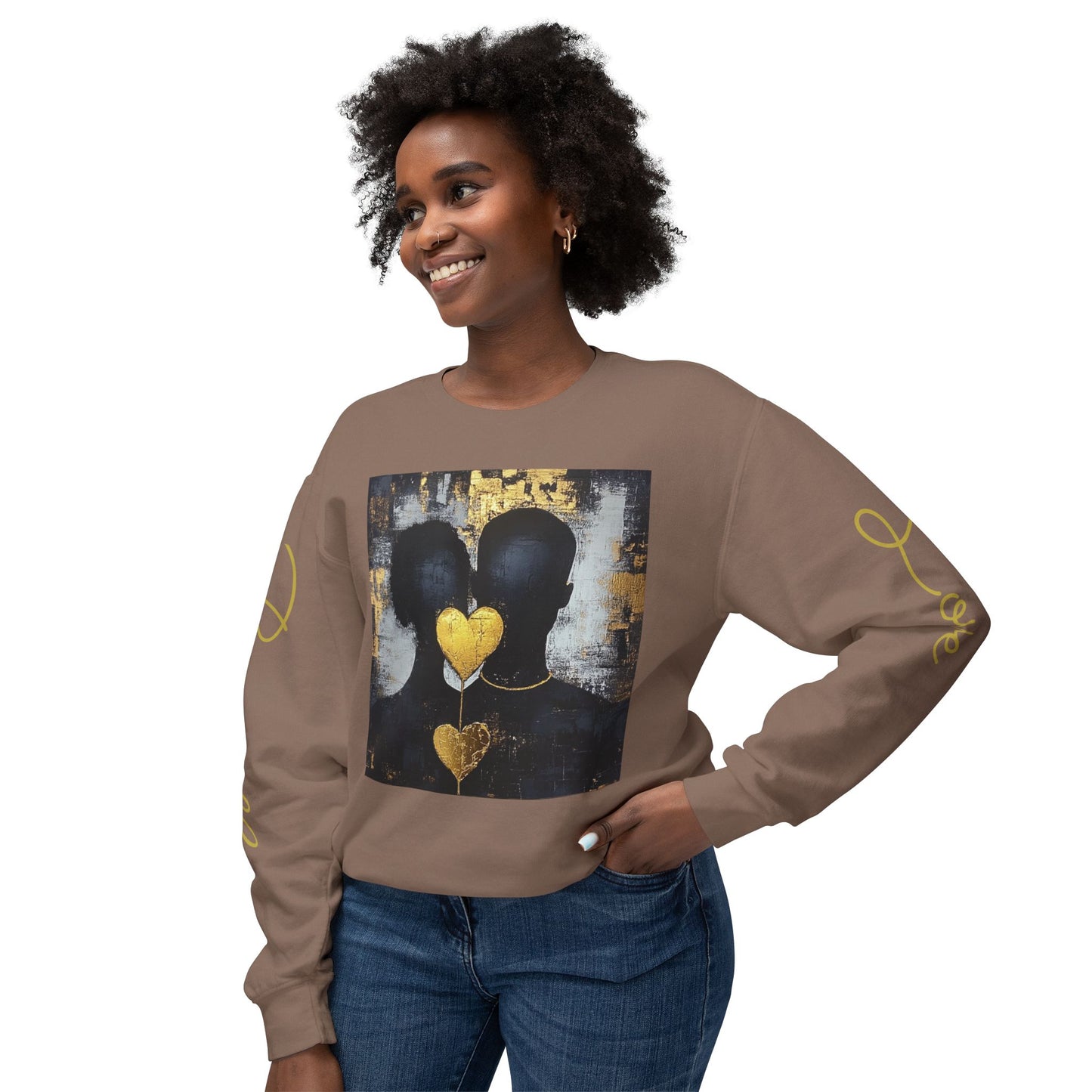 Boundless love: Unisex Lightweight Crewneck Sweatshirt