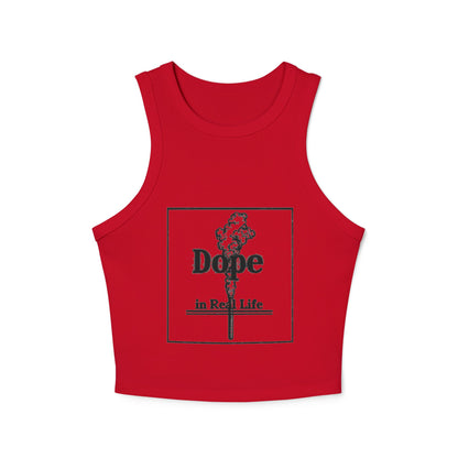 Tank Top - Dope in Real Life - Women's Micro Rib Racer