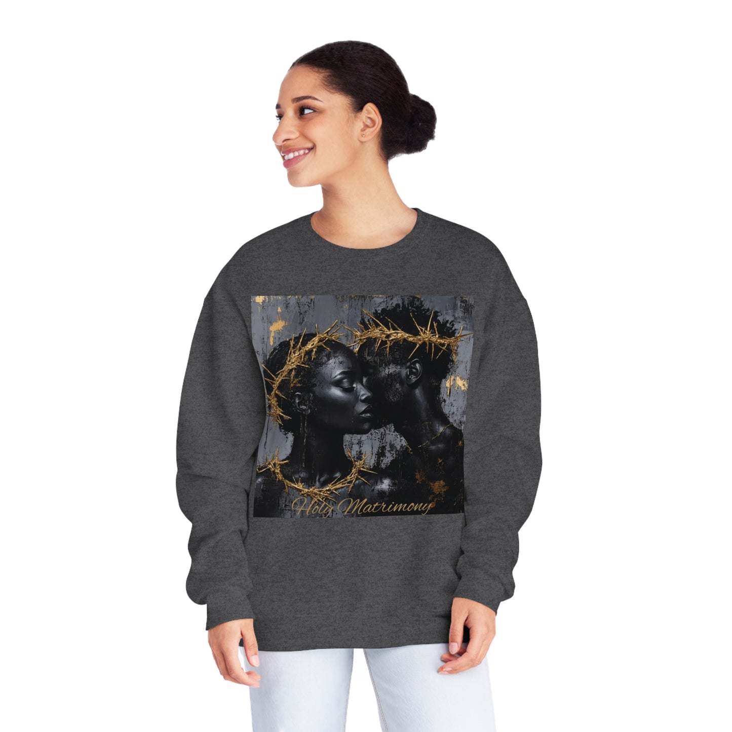 Holy Matrimony: Unisex NuBlend® Crewneck Sweatshirt