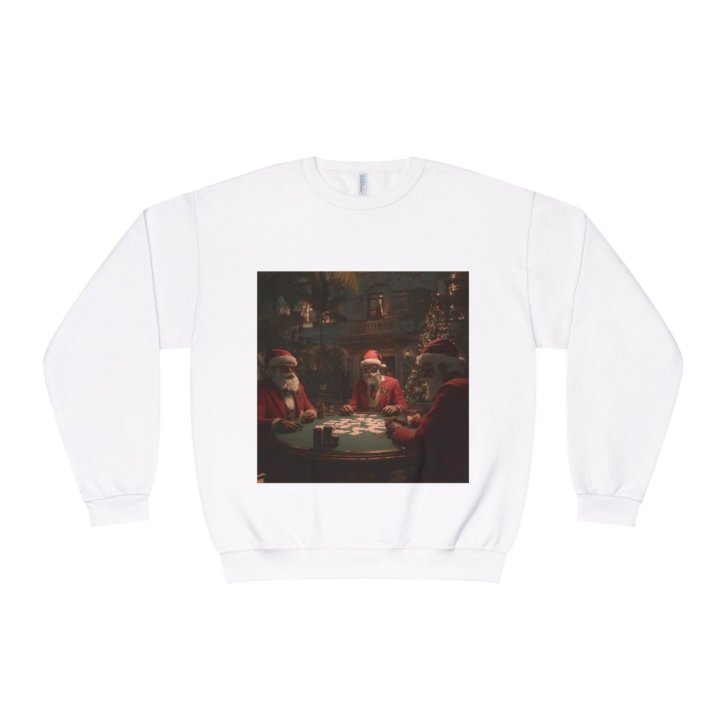 Santa Card Game Holiday Sweater