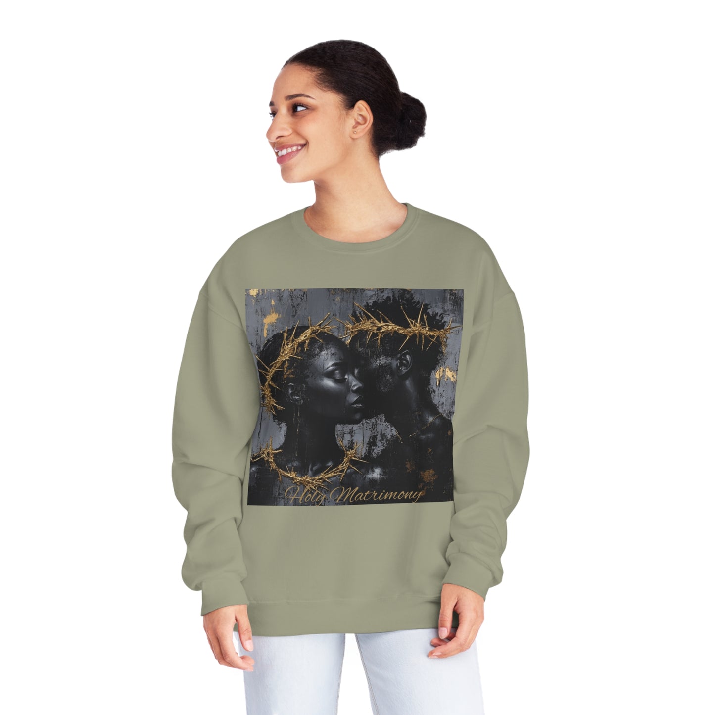 Holy Matrimony: Unisex NuBlend® Crewneck Sweatshirt