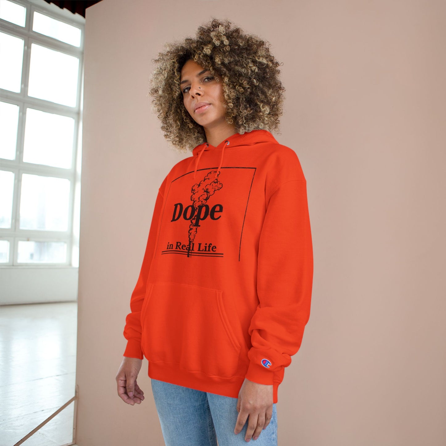Dope in Real Life Champion Hoodie | Trendy Streetwear for Urban Lifestyle