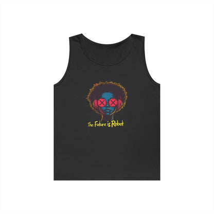 The Future is Robot: Graphic Tank Top, Music Lover Apparel, Unisex Summer Wear, Festival Tee, Gift for Artists