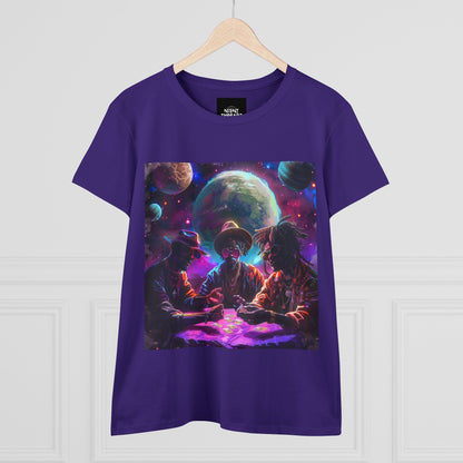 Cosmic Wager: Women's Midweight Cotton Tee