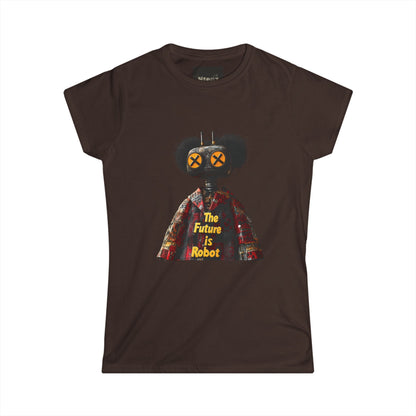The Future is Robot: Women's Tee Casual Wear, Gifts, Graphic T-Shirt, Trendy Top, Statement Shirt