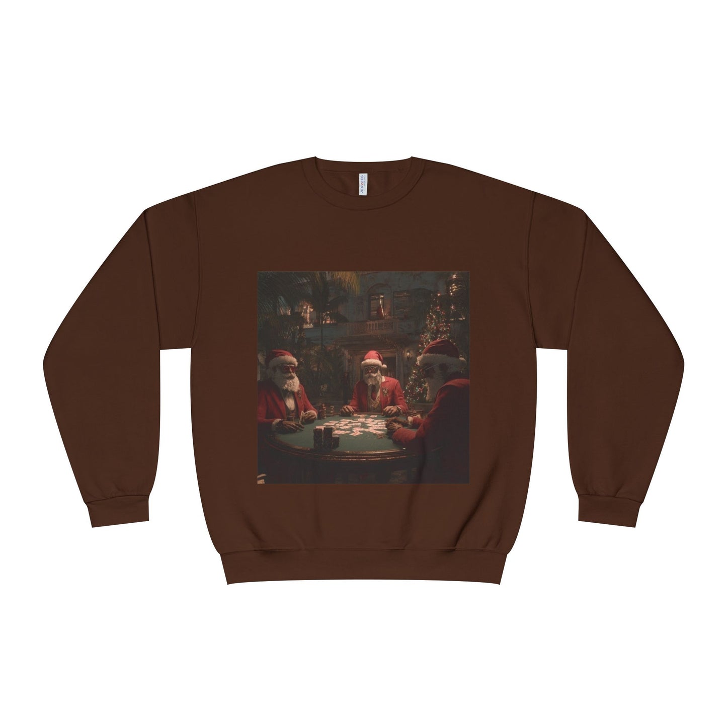 Santa Card Game Holiday Sweater