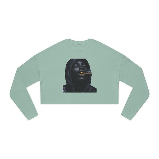 Up in Smoke: Women's Cropped Sweatshirt