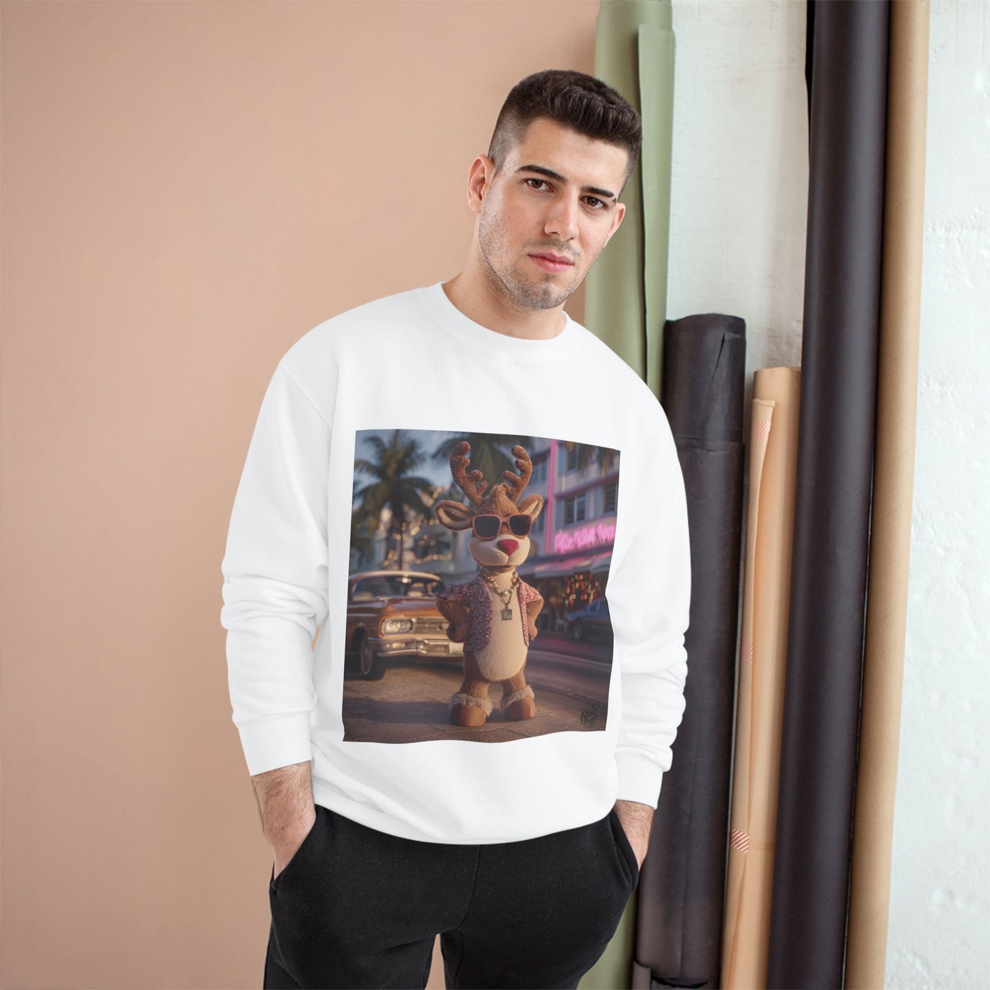 Christmas in Miami  Champion Sweatshirt