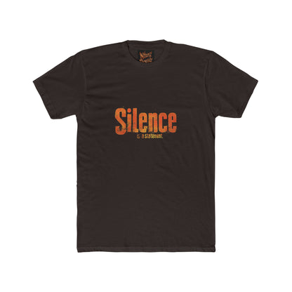 Silence Unisex Cotton Crew Tee, Casual Graphic T-Shirt, Comfortable Everyday Wear, Perfect Gift for Music Lovers, Trendy Statement Tee