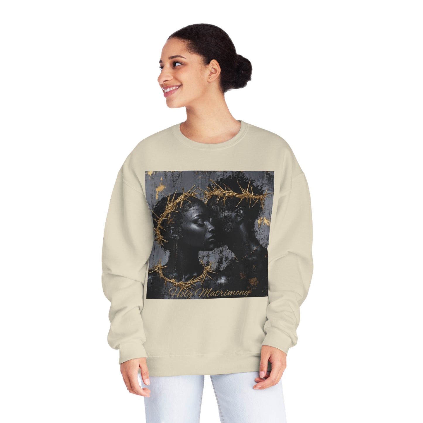 Holy Matrimony: Unisex NuBlend® Crewneck Sweatshirt