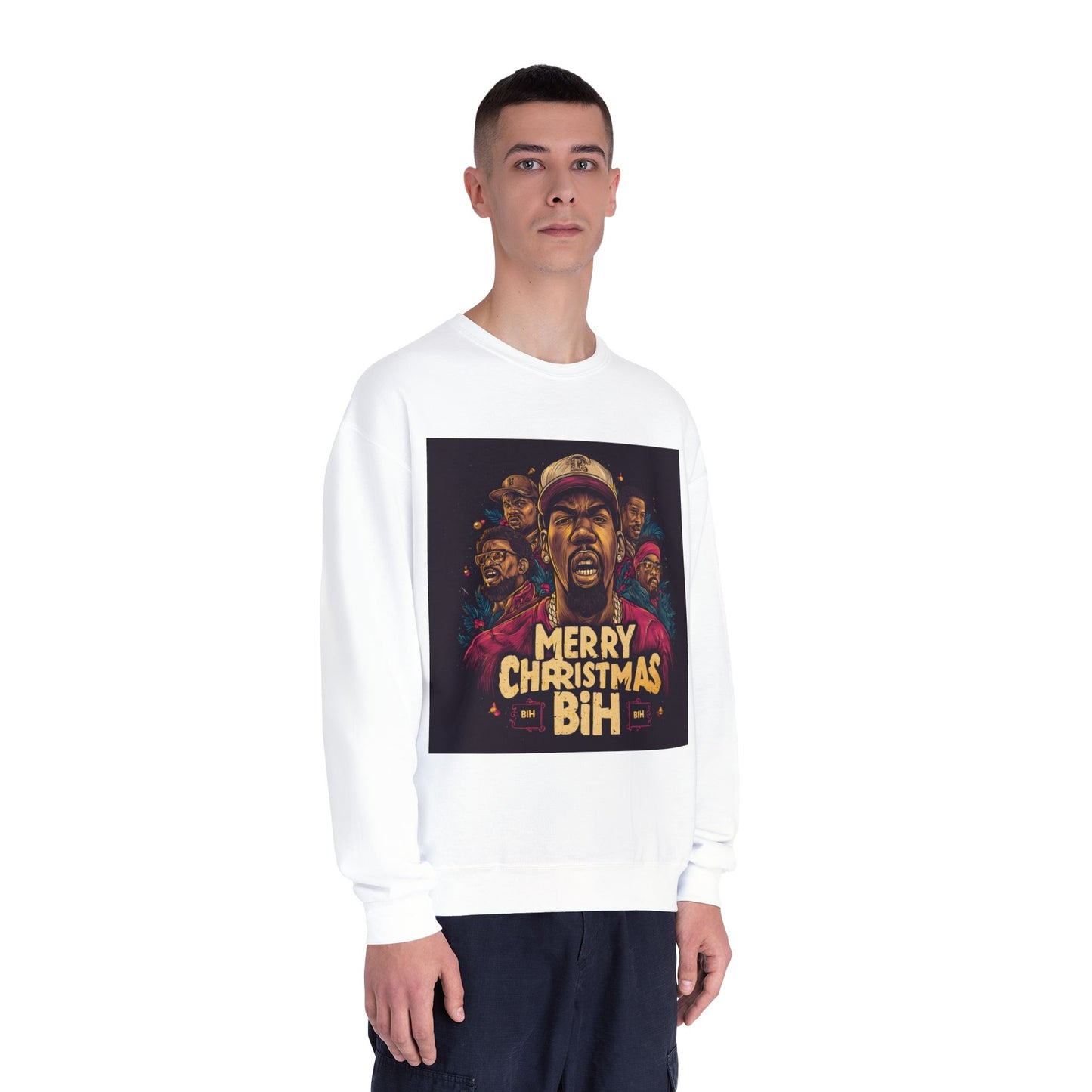 Merry Christmas Bih Sweatshirt —  Crewneck