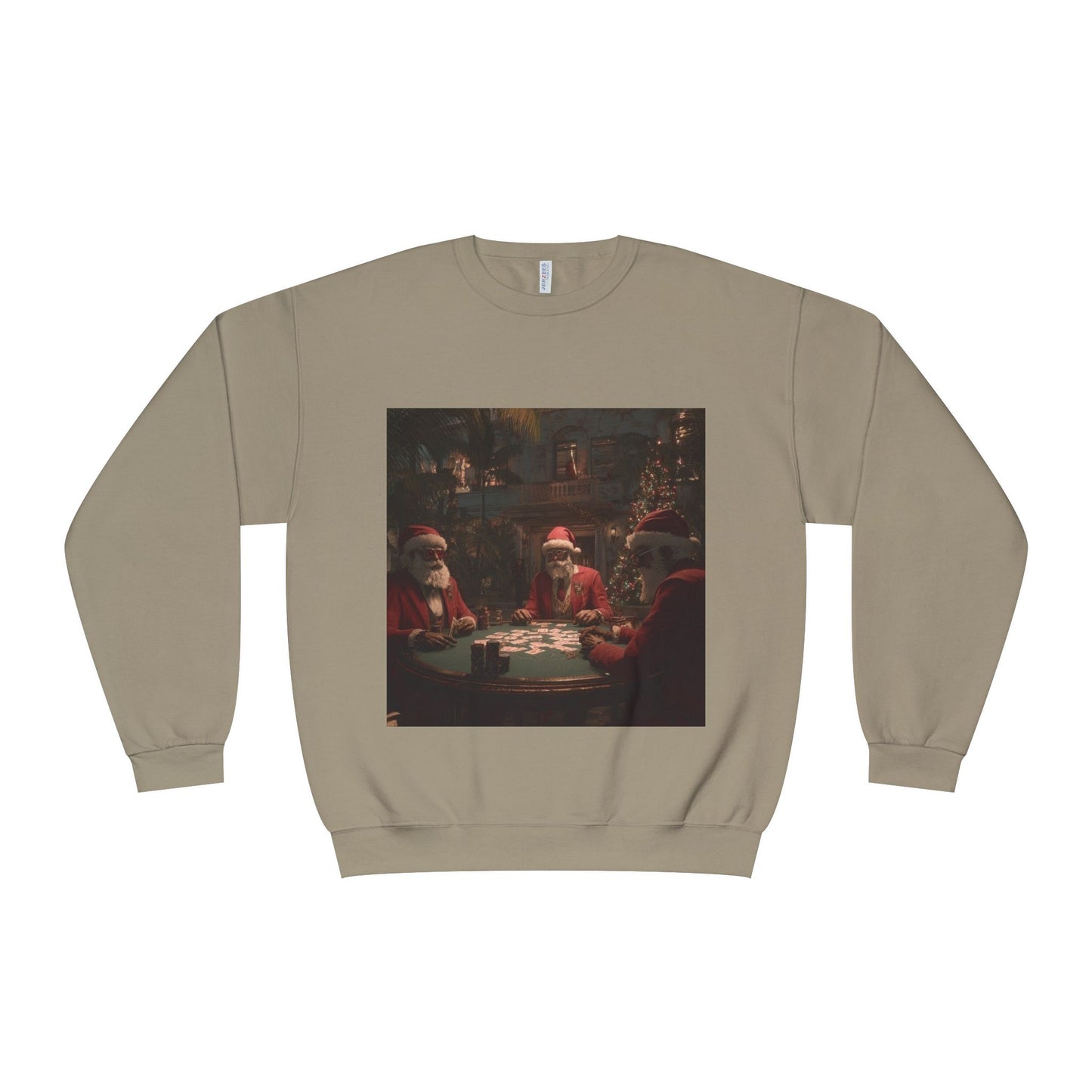Santa Card Game Holiday Sweater